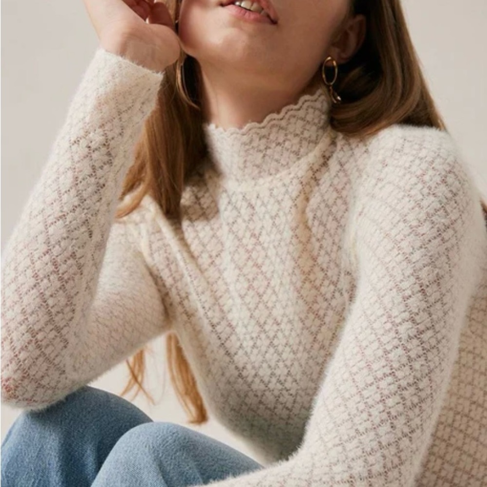 RIHOAS Cream Lace Blouse